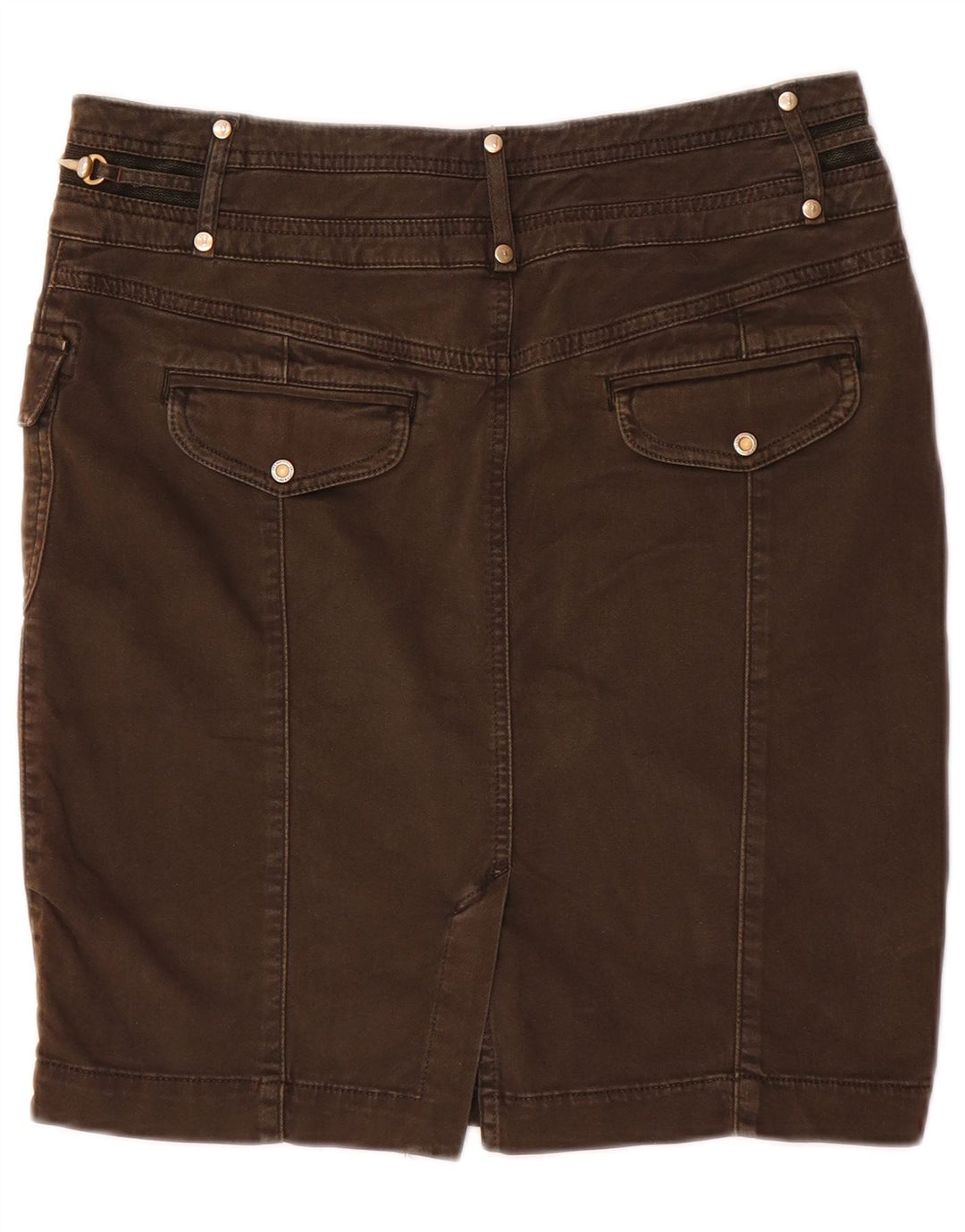 Fusta de blugi Trussardi pentru femei IT 42 Medium W28 Bumbac maro