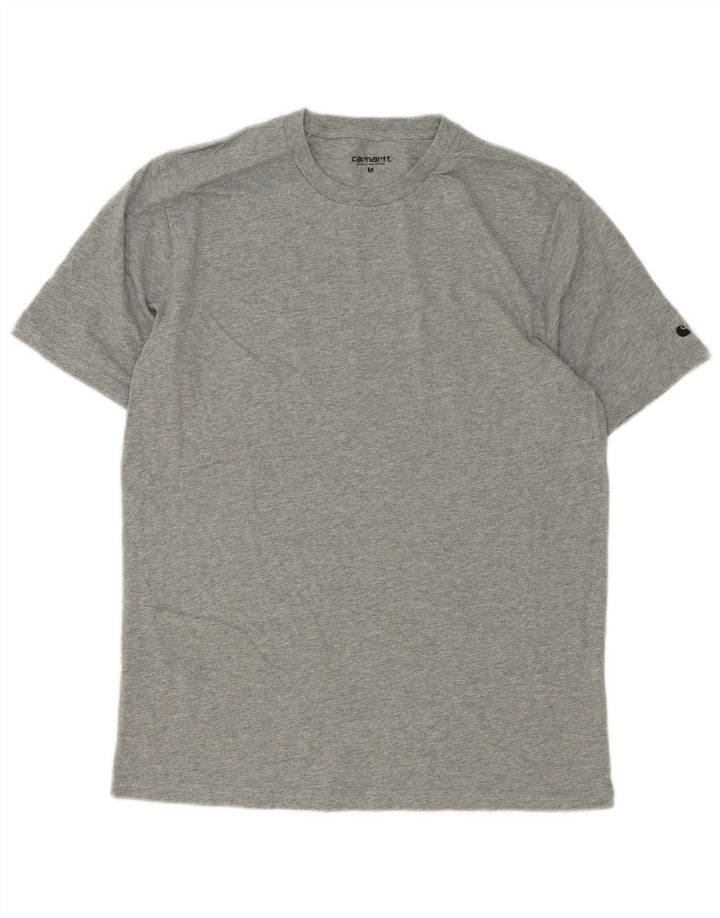 Tricou pentru bărbați Carhartt Top din bumbac gri mediu