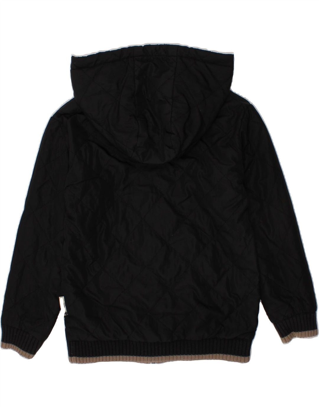 Jachetă reversibilă cu glugă BURBERRY pentru băieți 4-5 ani poliester negru