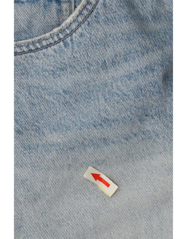 Pantaloni scurți din denim învechit pentru femei Zara EU 44 XL W34 Albastru