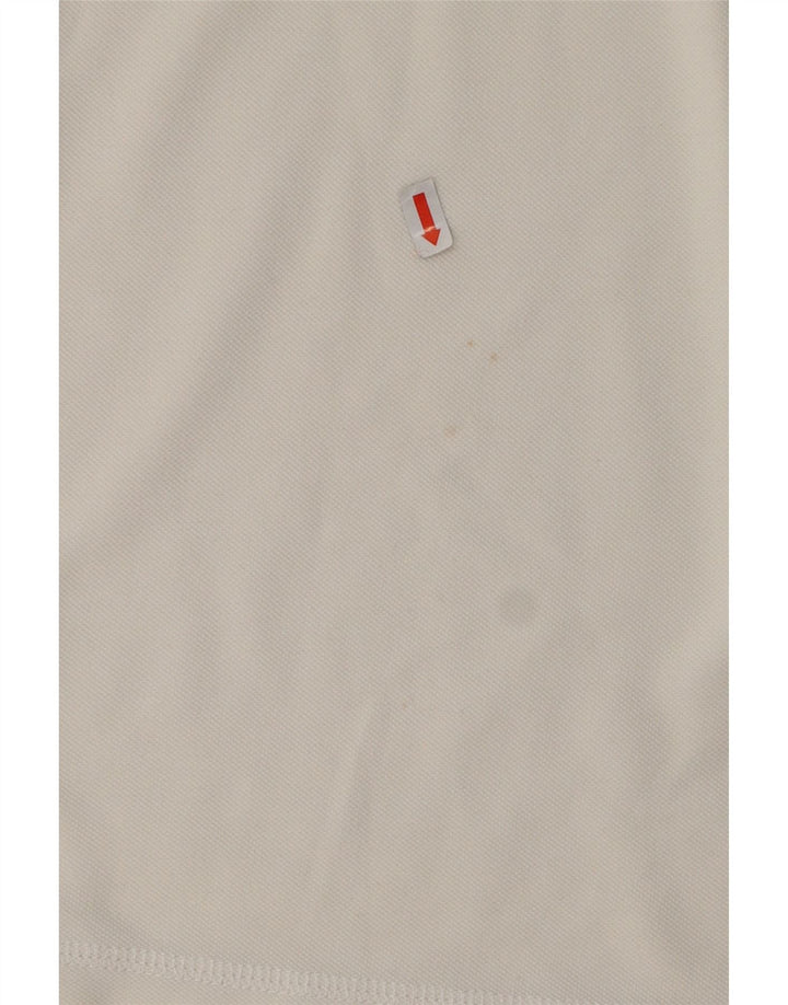 RIFLE Tricou polo grafic XL bumbac alb pentru bărbați