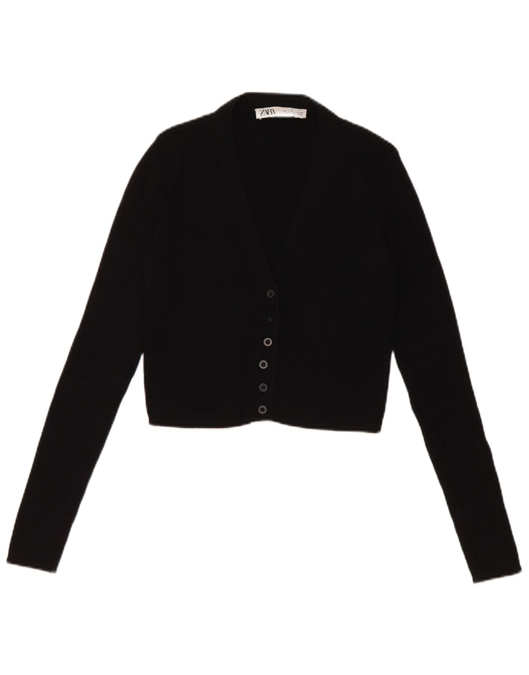 Pulover cardigan pentru femei Zara UK 8 Mic Negru