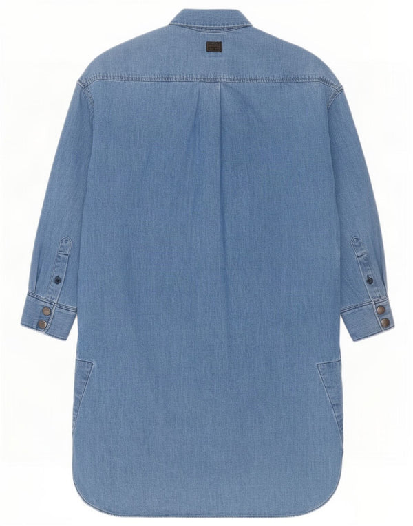 Rochie de denim supradimensionată pentru femei G-Star UK 6 XS Bumbac albastru