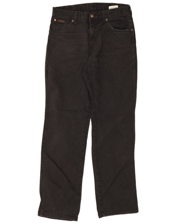Blugi drepte pentru bărbați Wrangler Texas W32 L32 bumbac negru