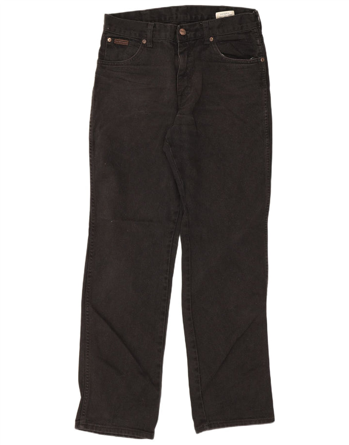 Blugi drepte pentru bărbați Wrangler Texas W32 L32 bumbac negru