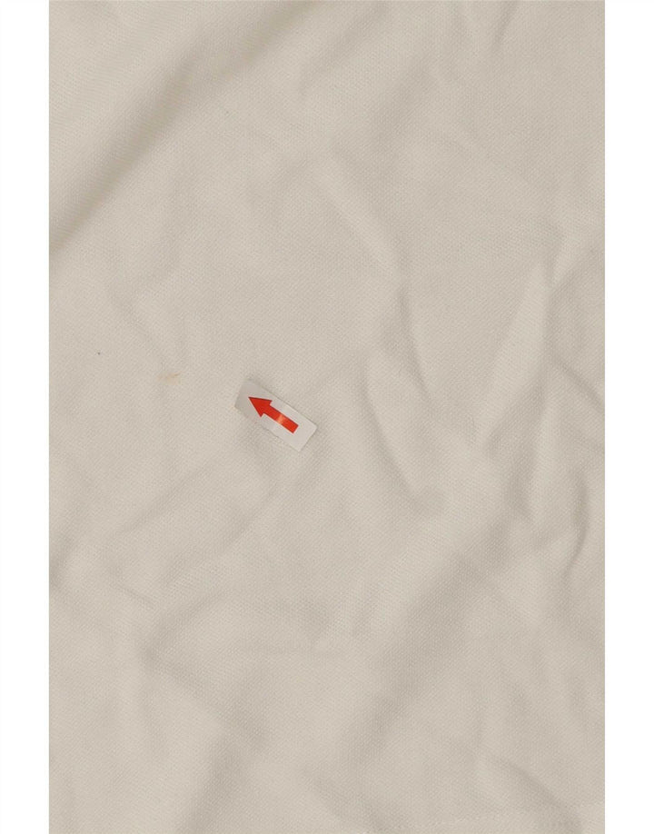 Tricou polo Benetton pentru bărbați, alb mediu