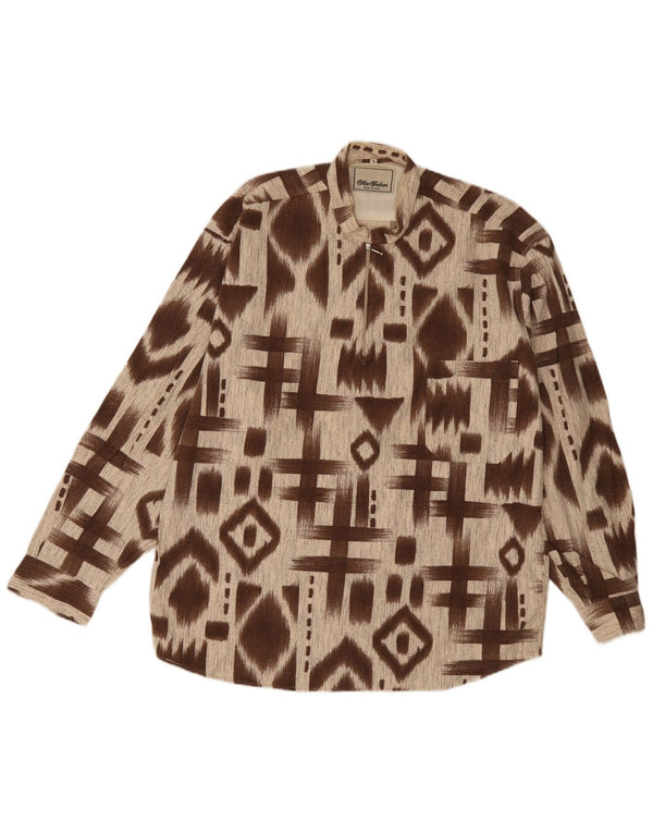 Cămașă Pulover pentru bărbați Mac Fashion XL Maro Geometric