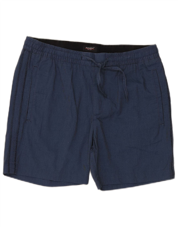 Pantaloni scurți chino Superdry pentru bărbați, mediu W32, bumbac bleumarin