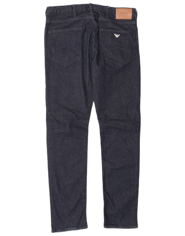 Blugi slim pentru bărbați Armani W32 L32 bumbac bleumarin