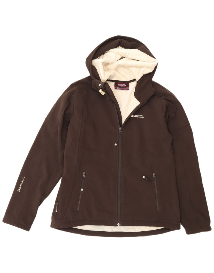 Jachetă Windbreaker cu glugă pentru femei Mountain Warehouse UK 14 Maro mare