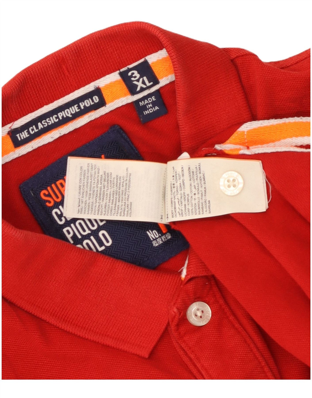 Tricou polo pentru bărbați Superdry 3XL bumbac roșu