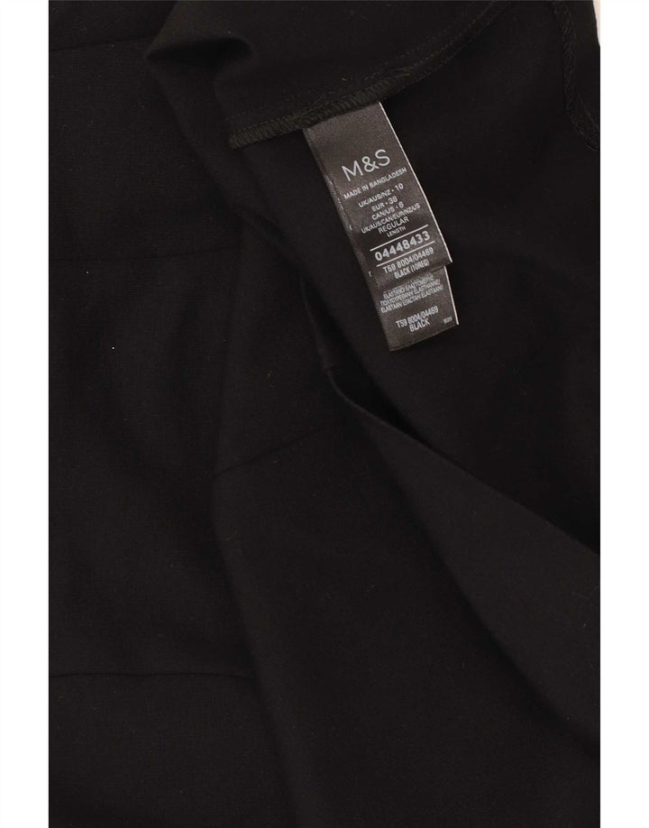 Fusta mini pentru femei Marks & Spencer UK 10 Small W27 Black Viscose
