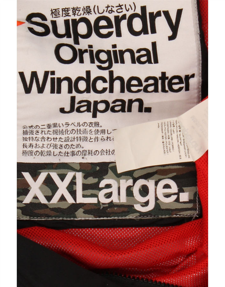 Jachetă Windbreaker Superdry pentru bărbați UK 44 2XL Nylon negru
