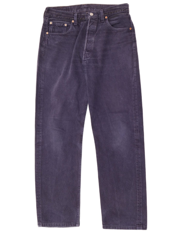 Blugi drepti pentru bărbați Levi's 501 W33 L31 bumbac bleumarin