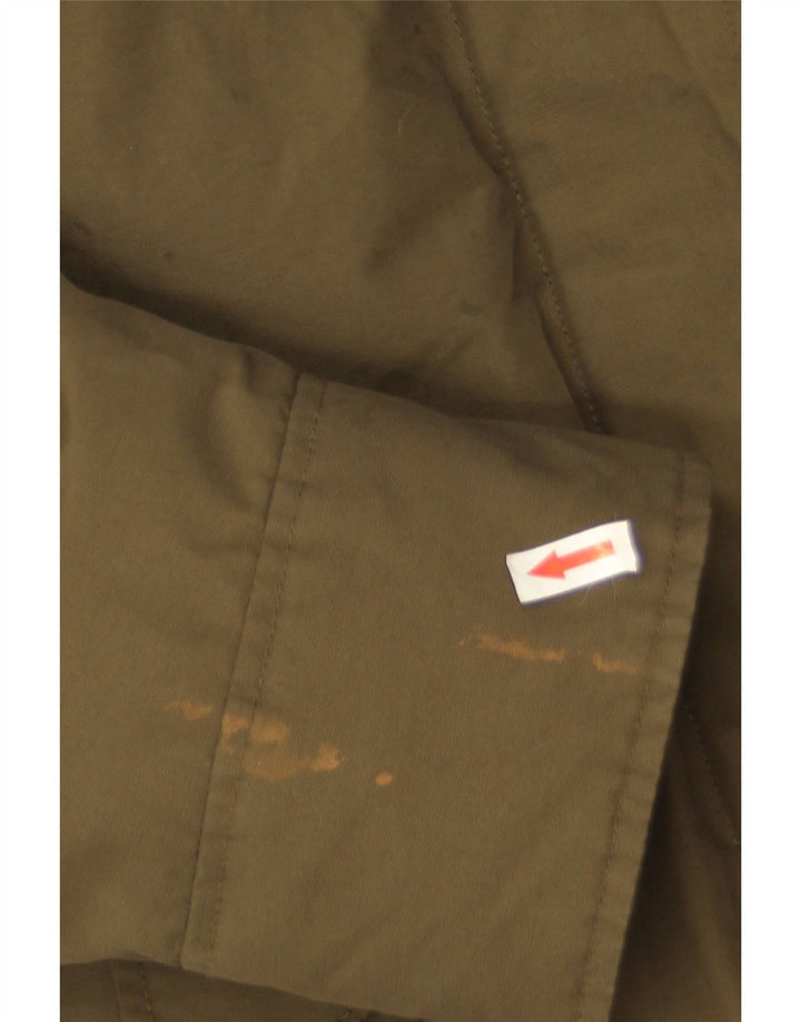 Jachetă parka cu glugă Woolrich pentru femei UK 14, bumbac kaki mediu