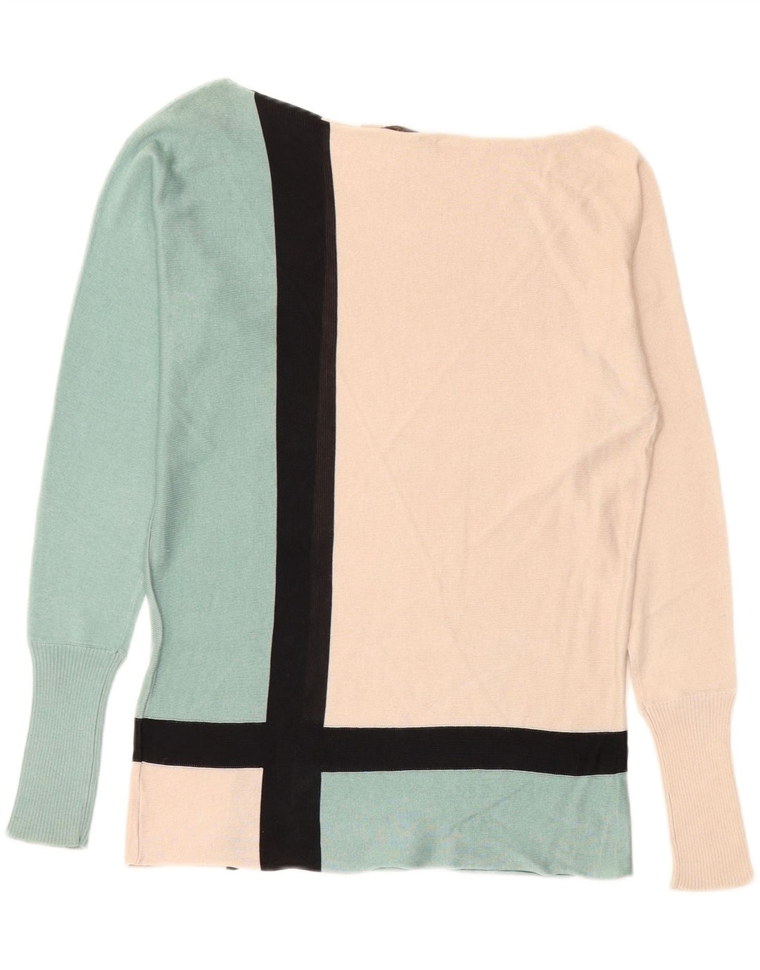 PENNY BLACK Womens Boat Neck Jumper Sweater UK 12 Medium Multicoloured Vintage Penny Black and Second-Hand Penny Black from Messina Hembry 