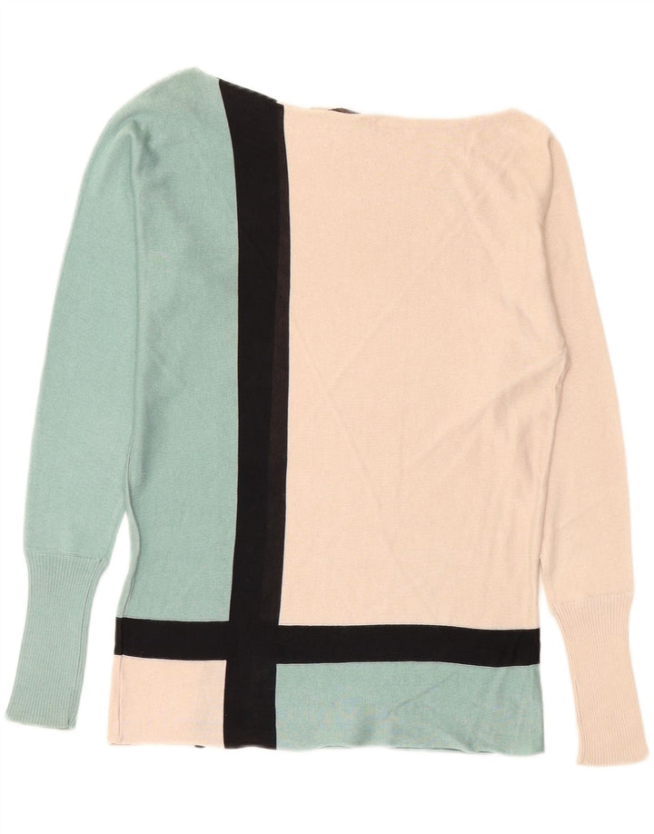 PENNY BLACK Womens Boat Neck Jumper Sweater UK 12 Medium Multicoloured Vintage Penny Black and Second-Hand Penny Black from Messina Hembry 