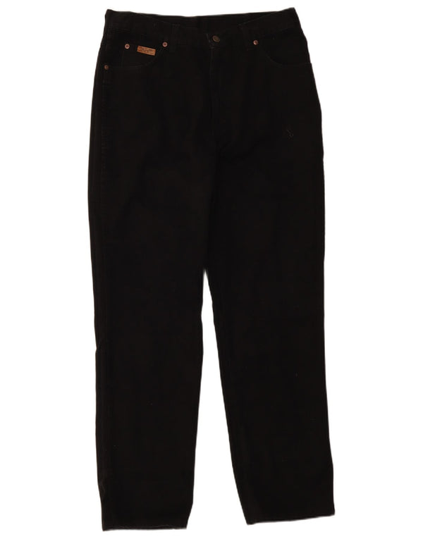 Pantaloni casual drepti pentru bărbați Wrangler Ohio W34 L32 bumbac negru