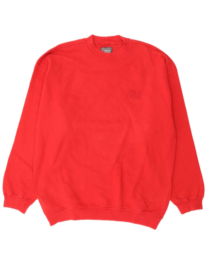 Hanorac pentru bărbați Think Pink Jumper XL bumbac roșu
