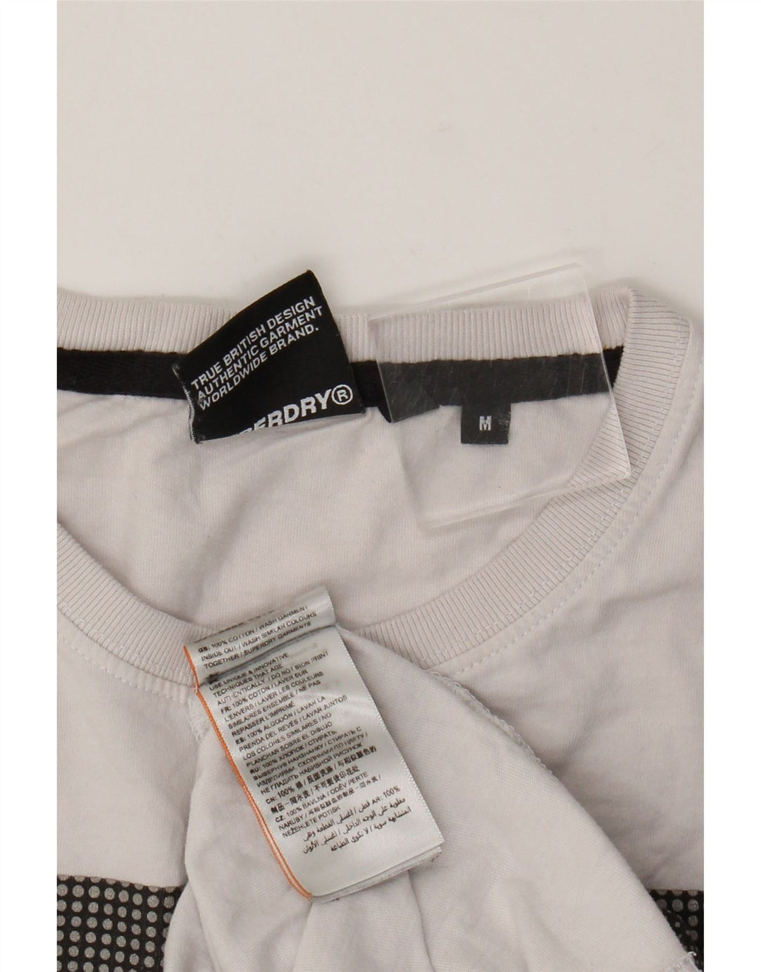 Tricou grafic pentru bărbați Superdry Top Medium White Bumbac