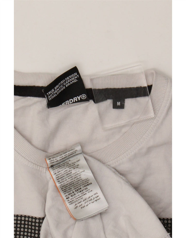 Tricou grafic pentru bărbați Superdry Top Medium White Bumbac