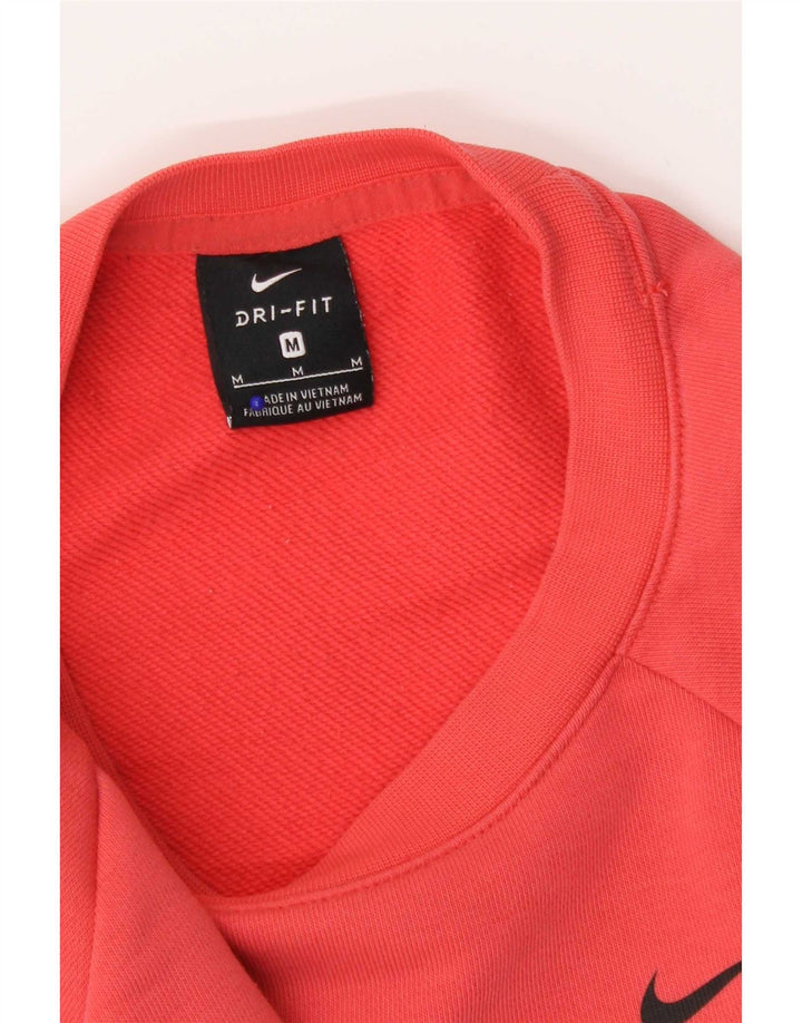 Pulover Nike Dri Fit Crop Graphic pentru femei UK 14 Roz mediu
