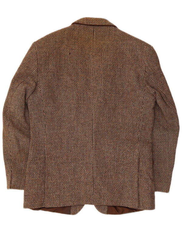Jachetă pentru bărbați Dunn &Co Harris Tweed Blazer UK 38 Medium Brown Houndstooth