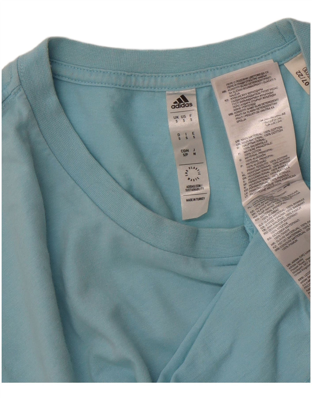 Tricou grafic ADIDAS pentru bărbați Top mic, albastru, bumbac