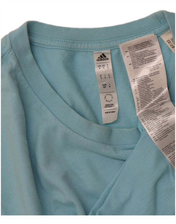 Tricou grafic ADIDAS pentru bărbați Top mic, albastru, bumbac