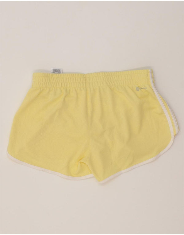 Pantaloni scurți sport Adidas pentru femei UK 12 Poliester galben mediu