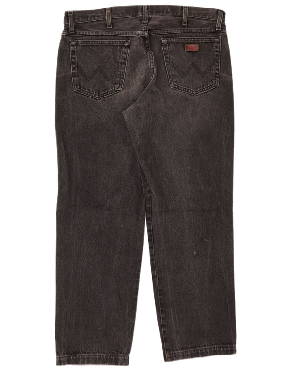 WRANGLER Blugi pentru bărbați Indiana Straight W36 L28 bumbac negru