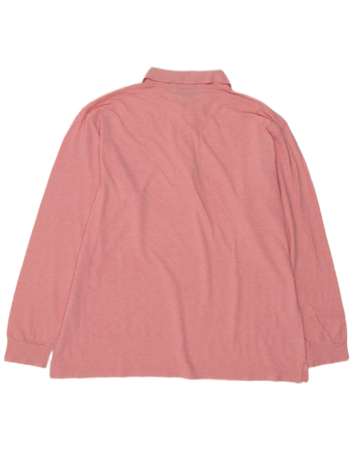 SERGIO TACCHINI tricou polo cu mânecă lungă pentru bărbați EU 52 mare roz