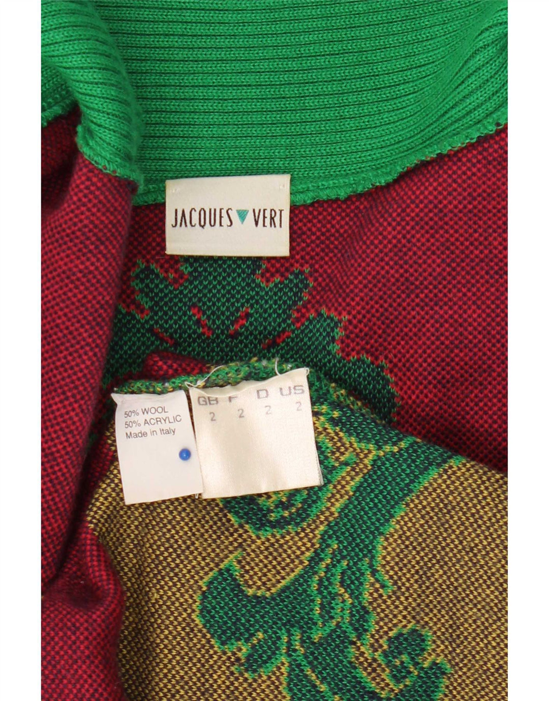 Pulover cardigan supradimensionat pentru femei Jacques Vert UK 2 2XS Verde