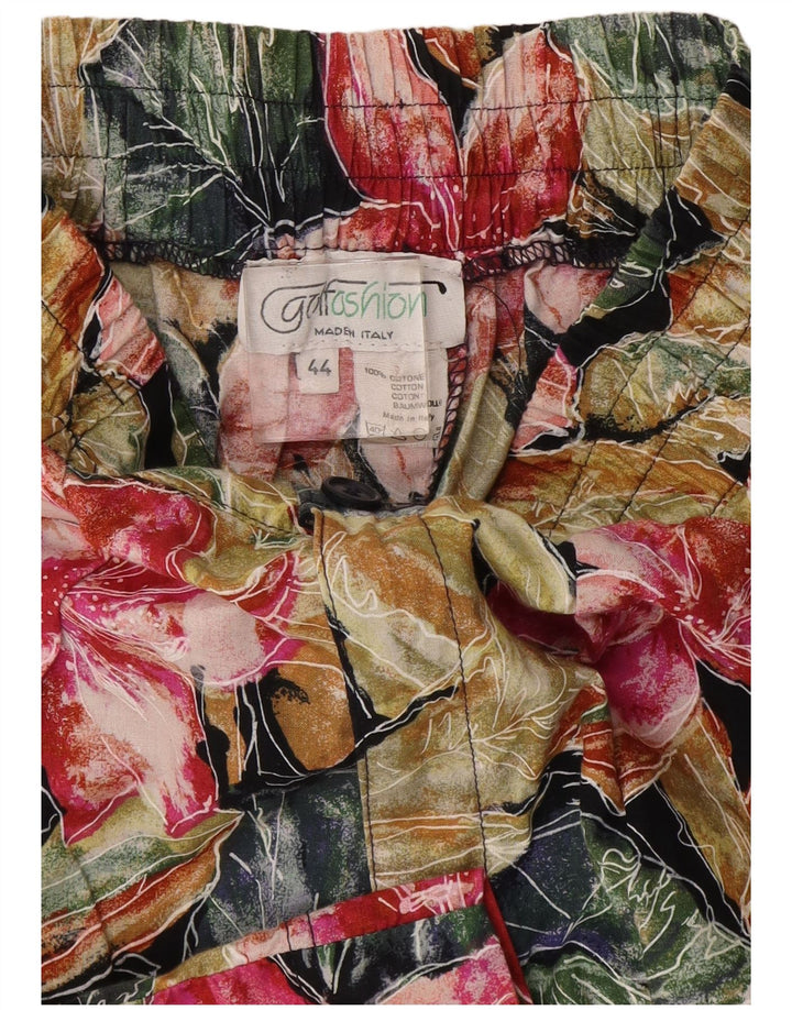 Bermude pentru damă vintage IT 44 Medium W28 Multicolor Floral