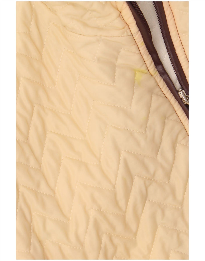 Bomber pentru femei VINTAGE UK 16 mare, bej, poliester