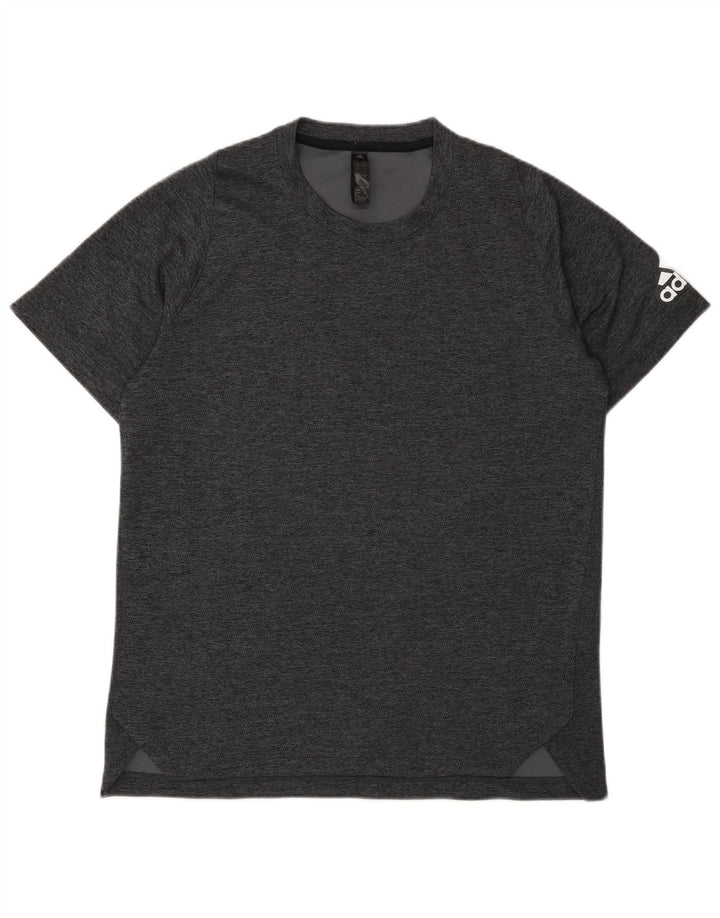 Tricou grafic pentru bărbați Adidas Top Mediu Gri din poliester cu pături