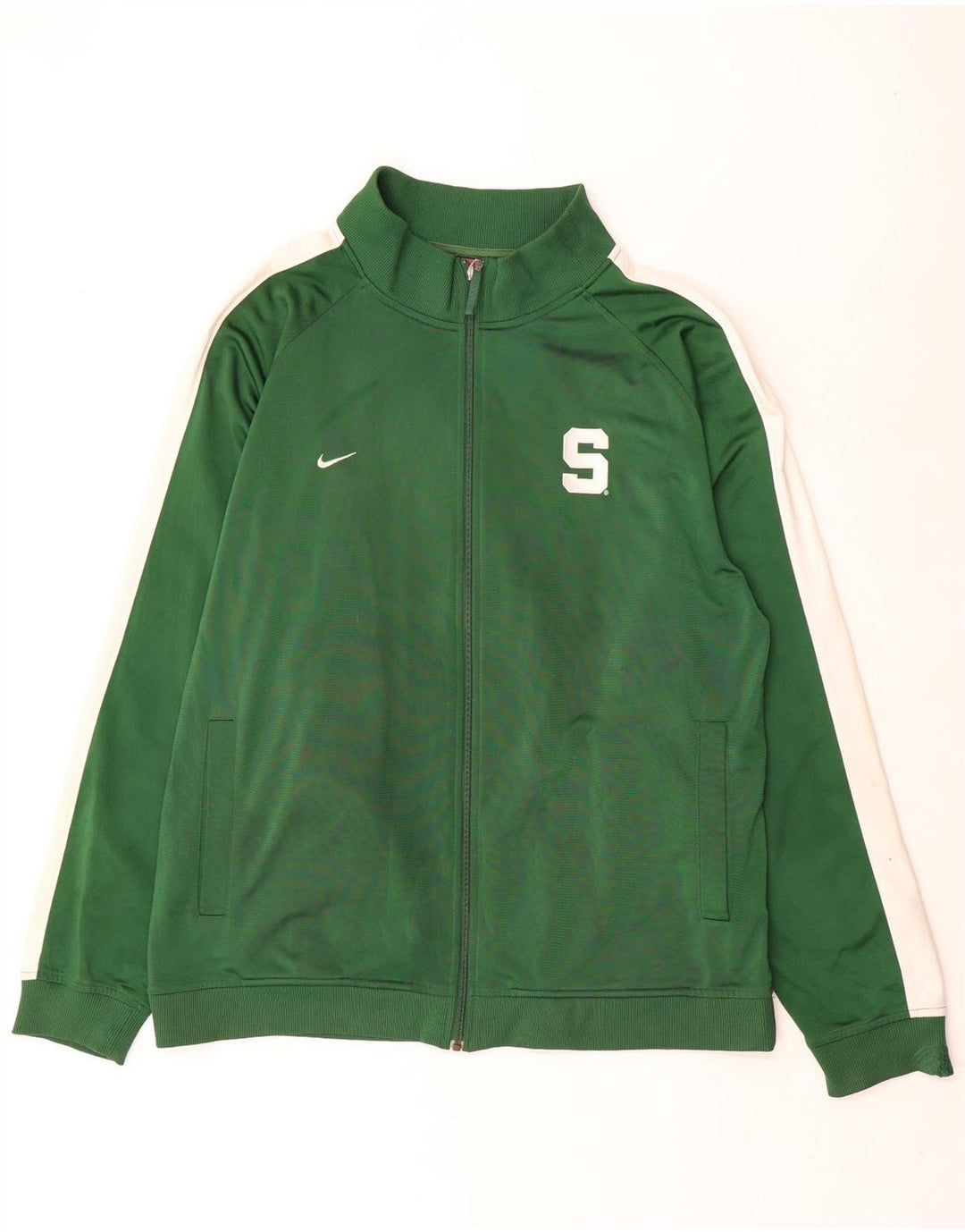 Jachetă de trening pentru bărbați Nike, 2XL, verde, poliester color bloc