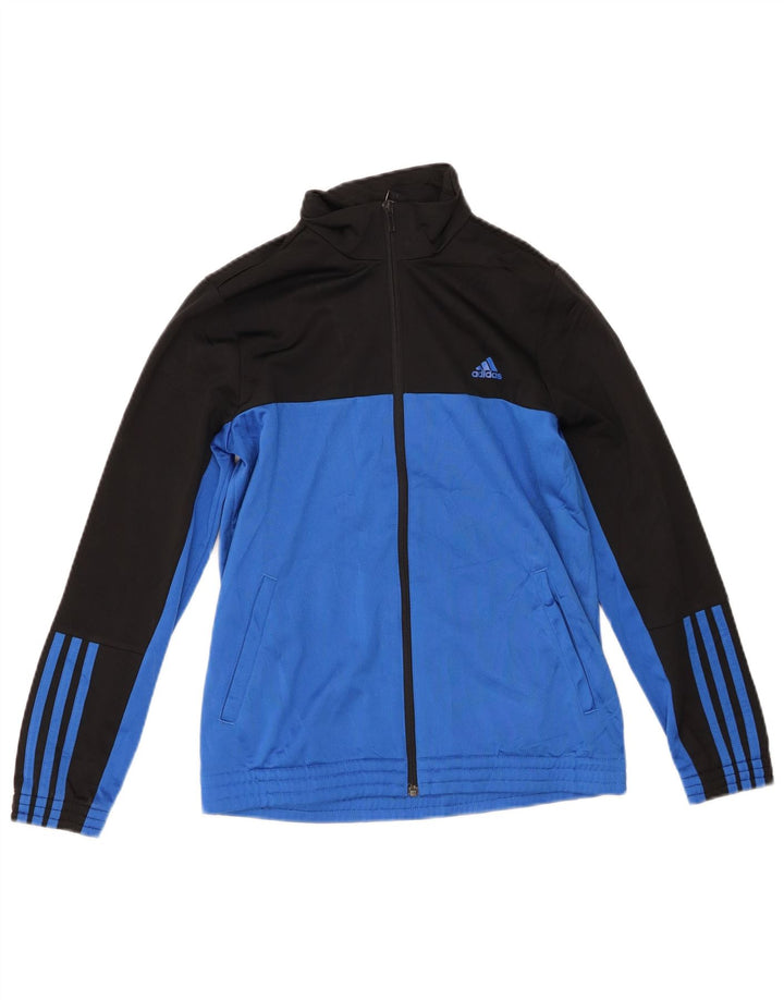 ADIDAS Boys Full Tracksuit 13-14 Years  Black Colourblock Polyester