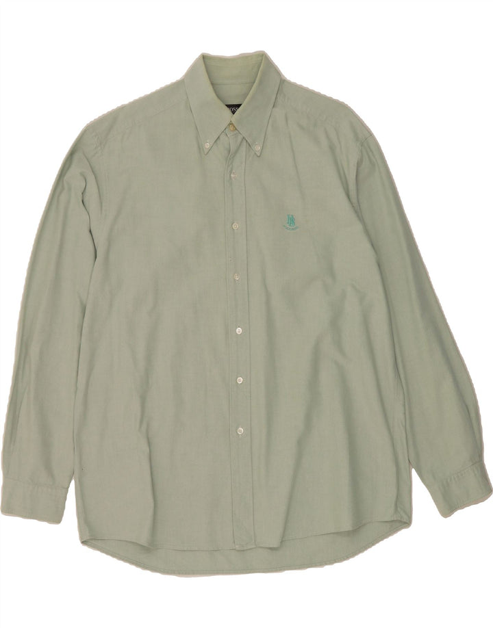 HUGO BOSS Mens Shirt Large Green Vintage Hugo Boss and Second-Hand Hugo Boss from Messina Hembry 