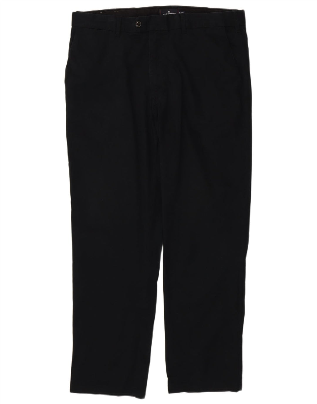 MARKS & SPENCER Pantaloni chino drepți pentru bărbați W38 L31 bumbac negru