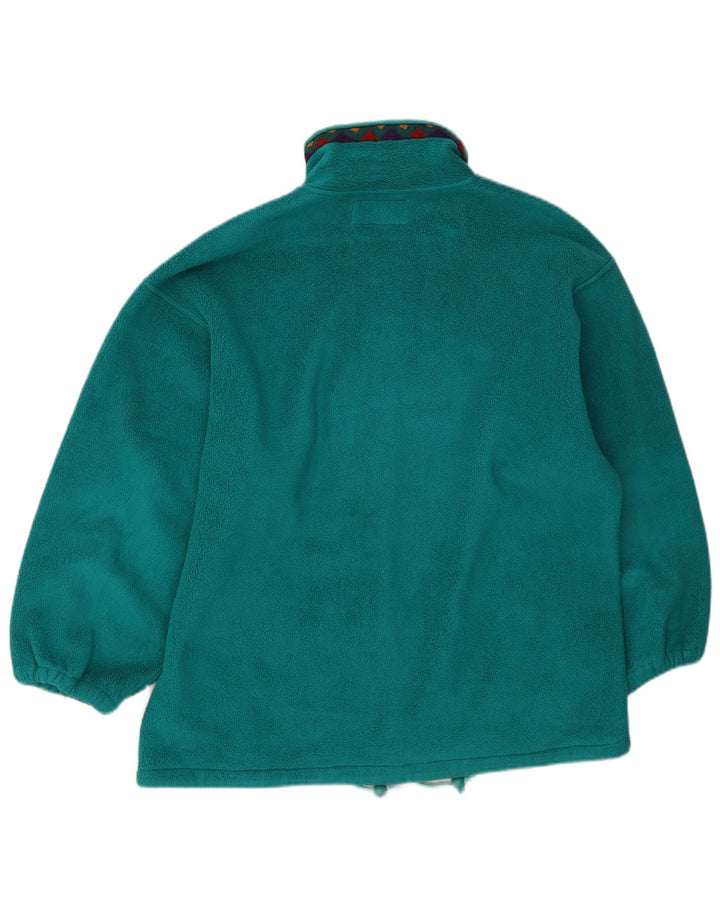 Jachetă vintage pentru bărbați din lână UK 40, mare, verde, geometrică, poliester