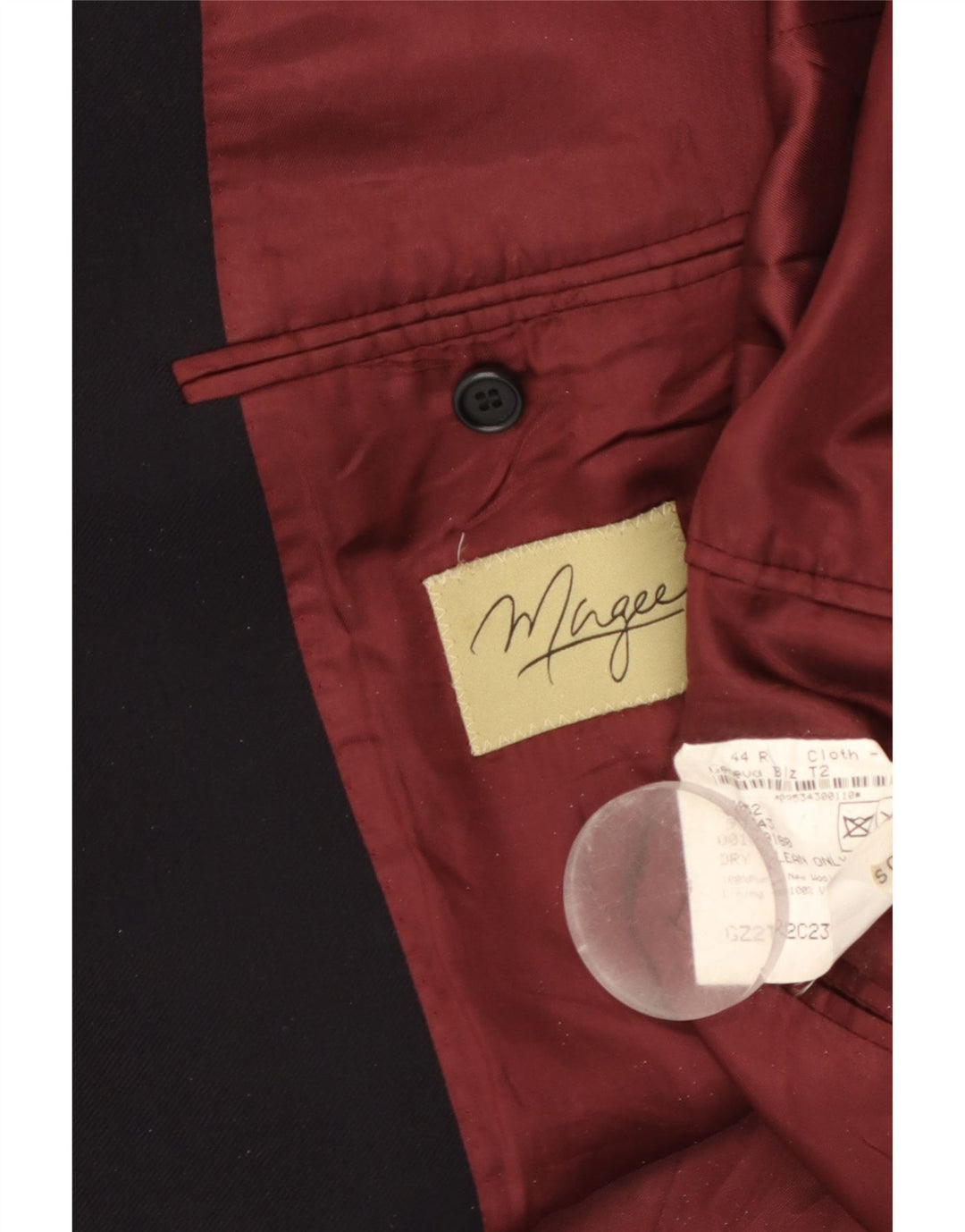 Blazer pentru bărbați Magee, cu 2 nasturi, UK 44 Lână mare, albastru bleumarin