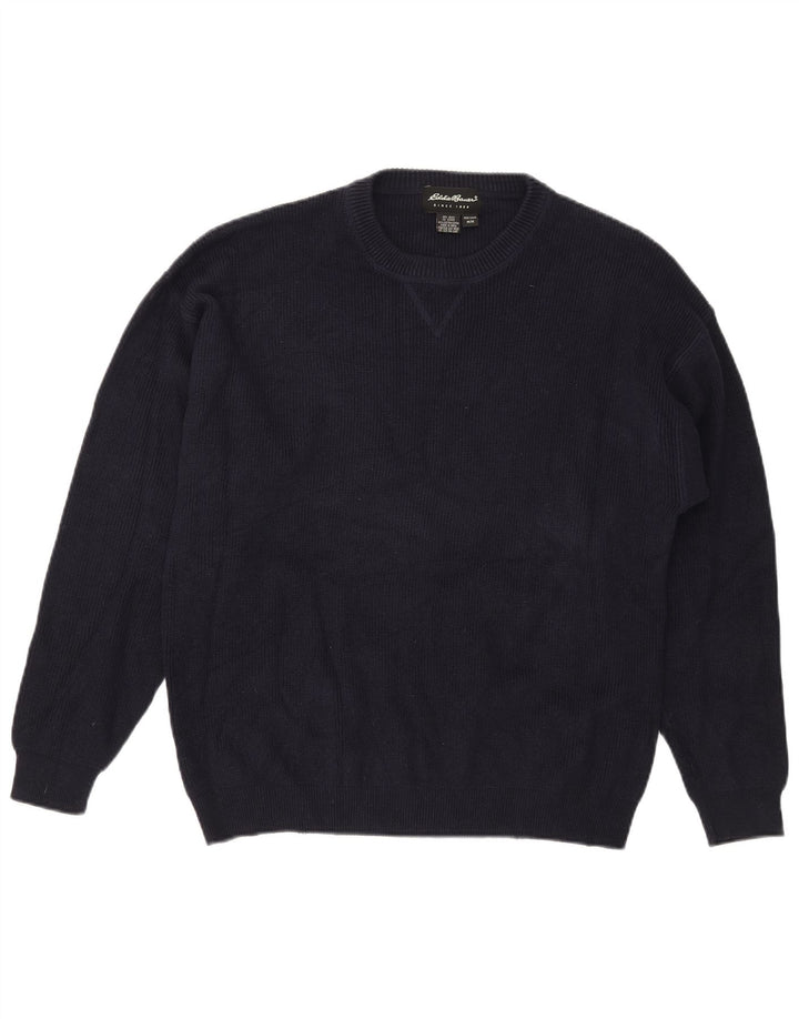 Pulover pentru bărbați Eddie Bauer, cu gât crew, din bumbac, albastru bleumarin mediu
