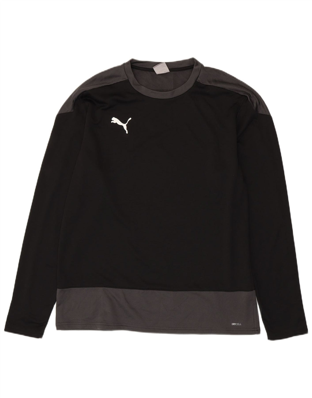 Top pentru bărbați PUMA cu mânecă lungă XL, negru, poliester color bloc