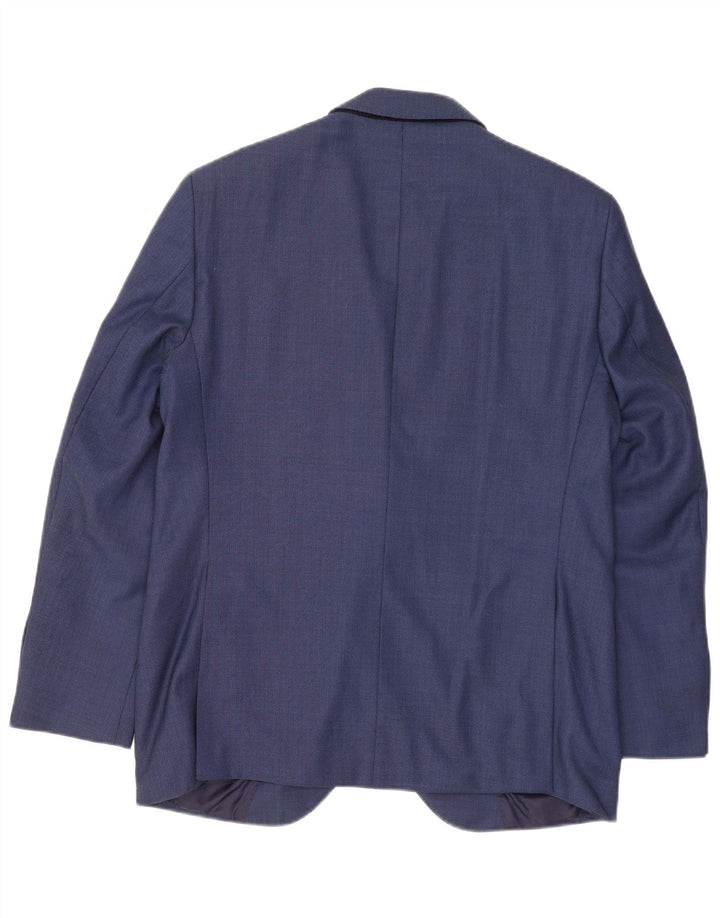 Sacou Hackett pentru bărbați cu 2 nasturi, UK 42 XL, lână albastră