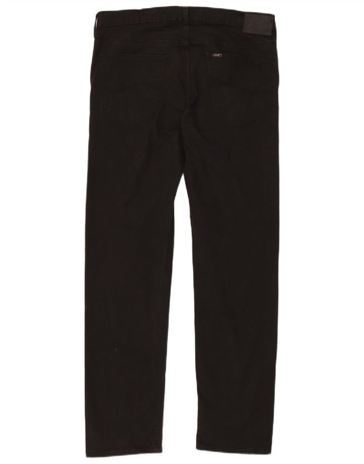 Pantaloni casual drepti LEE Daren Zip Fly pentru bărbați W34 L32 bumbac negru