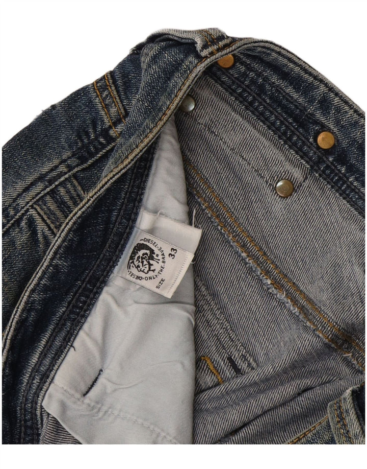 Blugi Diesel pentru bărbați Cargo Bootcut W33 L33 Albastru