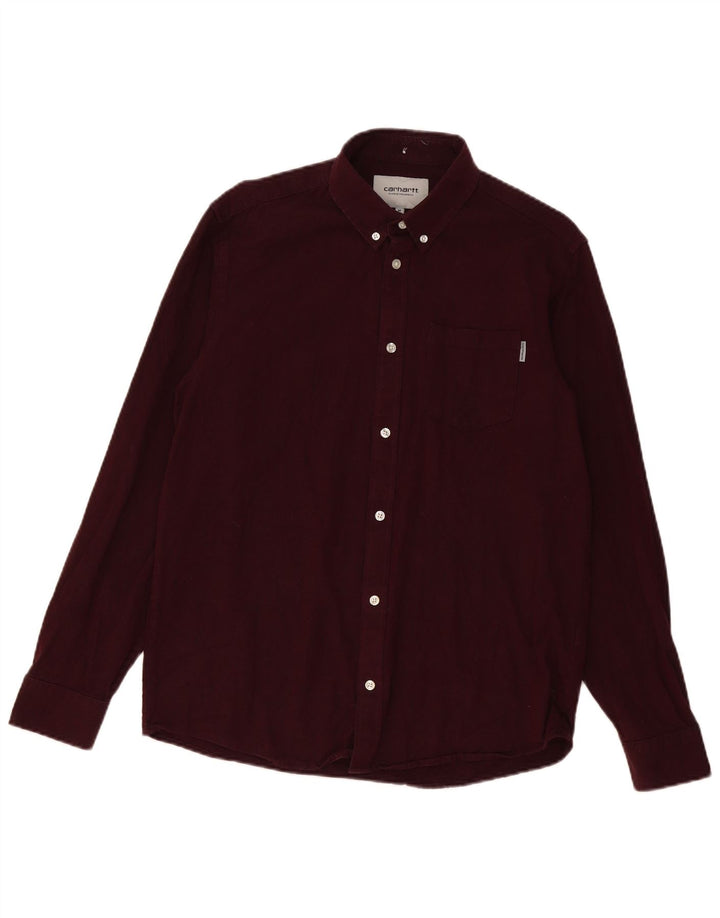Cămașă pentru bărbați Carhartt Bumbac Burgundy mediu