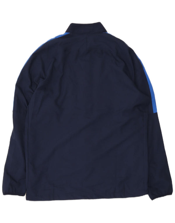 Jachetă de top pentru trening Nike Dri Fit Graphic pentru bărbați, mare, albastru bleumarin