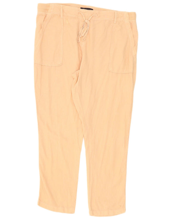 Marks & Spencer Pantaloni slim casual pentru femei UK 16 Large W36 L28 Pink In